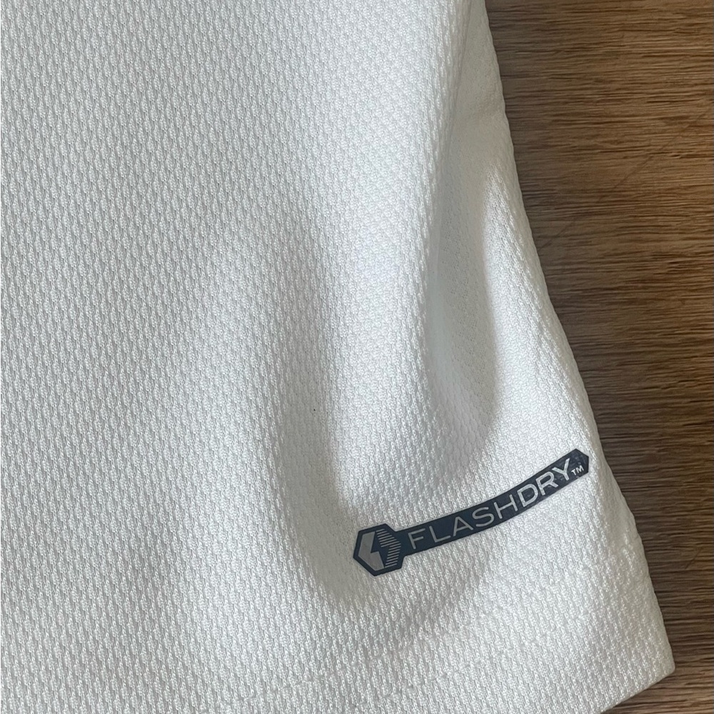 The Northface Mens Flash dry White Short sleeve Shirt Athletic Size Xl Logo - Picture 7 of 7